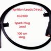 Single HT Performance Ignition Spark Plug Lead 100cm Long Colour 8mm  Black Code:XG0100BLK