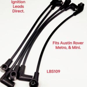 Austin Rover, Metro & Mini1969 > 1997, FWD Performance HT Ignition Leads in 8mm Black cable Code:LBS109BLK.