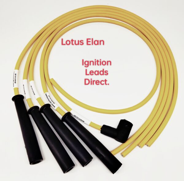 Ford Lotus Twin Cam 8v 1558cc  7mm Racing Green Silicone Suppressed HT Ignition Lead Set Code: AB1000RG.