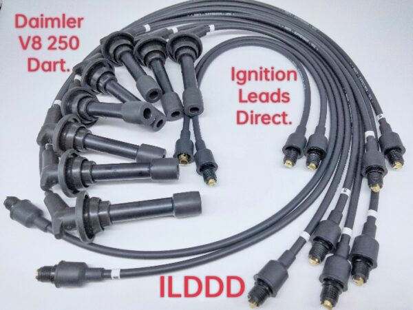 Daimler Dart V8 250 1959 > 1970 Performance HT Ignition Leads in 7mm Yellow cable Code: ILDDY.