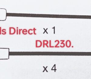 Ford Cortina, Escort, Capri, Fiesta, Transit LCV.1967 > 1989. Performance HT Ignition 5 Lead Set in Black 8mm Code:DRL230BLK.