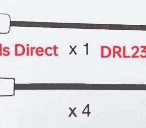 Ford Cortina, Escort, Capri, Fiesta, Granada, Transit LCV.1969 > 1988. Performance HT Ignition 5 Lead Set in Black 8mm Code:DRL231BLK.
