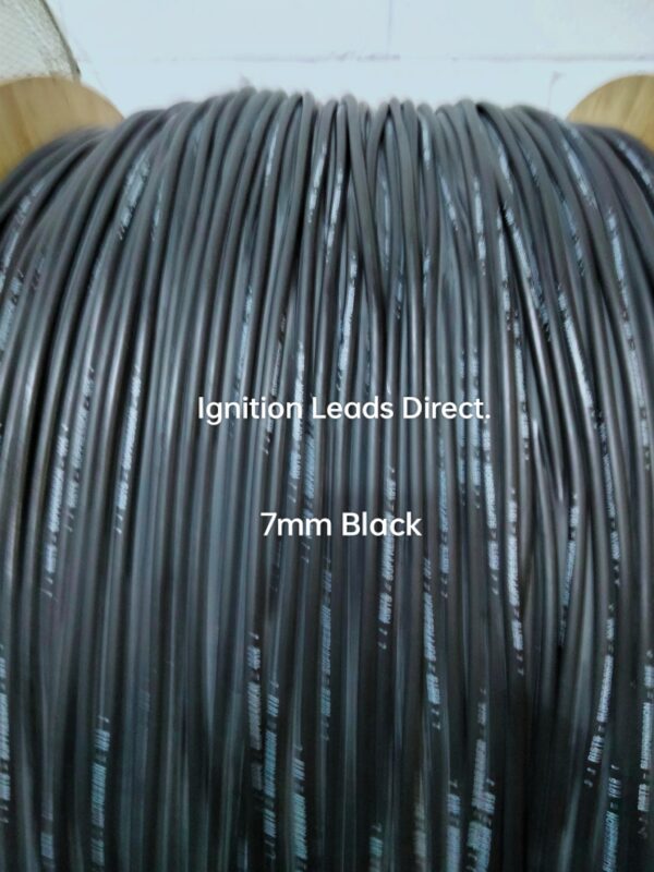 Performance HT x 1 Meter Length of Ignition Lead Black Cable  7mm Code:ILD7Blk.