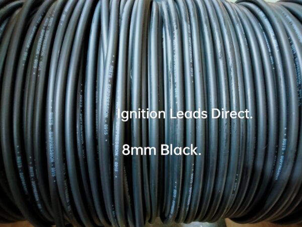 Performance HT x 1 Meter Length of Ignition Lead Black Cable  8mm Code:ILD8Blk.