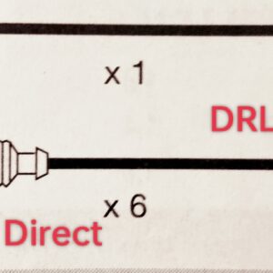 Mercedes M4 200,280E, S class 1976 > 1981. Performance HT Ignition lead Set Colour Black 7mm cable Code:.DRL310BLK